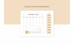 Multipurpose Web Page Design For Calendar With Shape