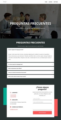 Página De Preguntas Frecuentes - Website Creation HTML