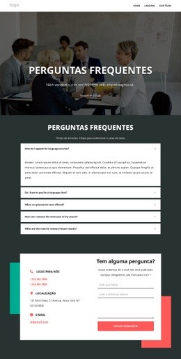 Página De Perguntas Frequentes