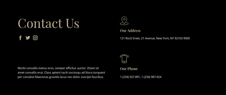 Contact with our managers CSS Template