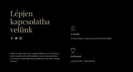 Vegye Fel A Kapcsolatot Menedzsereinkkel - Céloldal Sablon