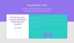 Schreiben Sie Uns Eine E-Mail CSS-Formularvorlage