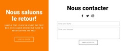 Conception De Sites Web Nous Saluons Le Retour Pour N'Importe Quel Appareil