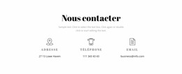 Détails Du Contact – Modèle Joomla Pour N'Importe Quel Appareil