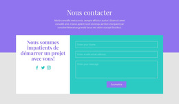 Envoyez-Nous Un Email – Modèle De Création De Site Web