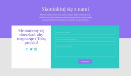 Wyślij Do Nas E-Mail - Makieta Internetowa