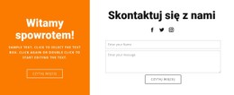 Witamy Spowrotem Szablon Formularza CSS