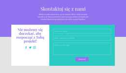 Wyślij Do Nas E-Mail - Szablon Strony HTML