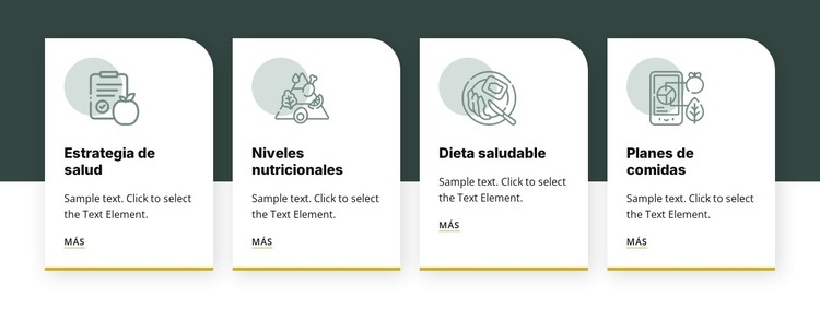 Alimentación y nutrición Plantilla HTML