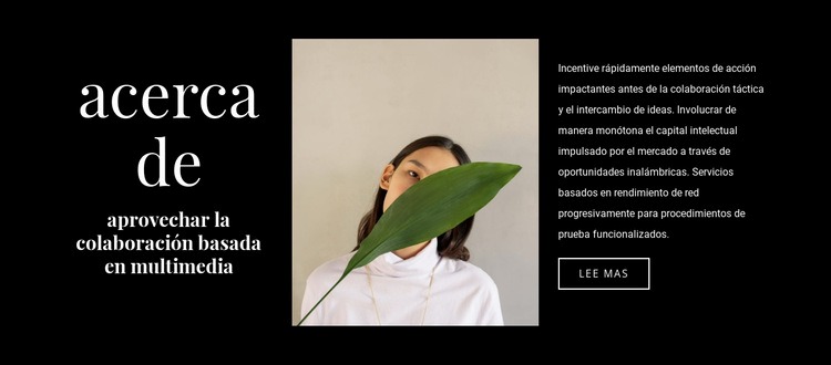 Colaboración de moda Plantilla de sitio web