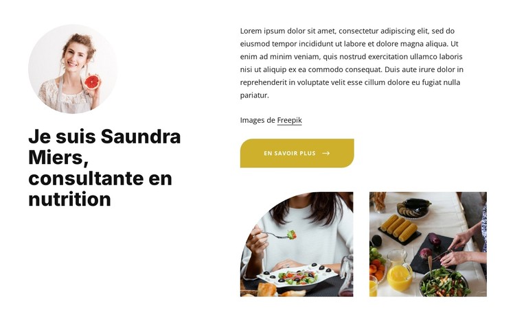 Le consultant en nutrition Modèle CSS