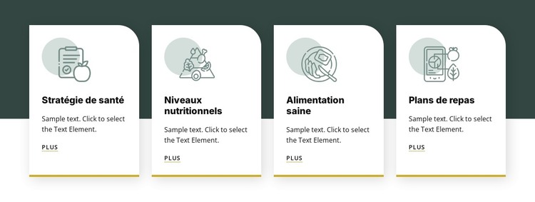 Alimentation et nutrition Modèle HTML