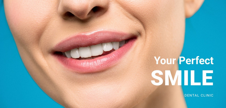 Your beautiful smile Homepage Design