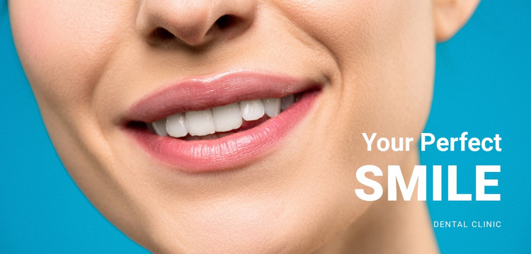 Your beautiful smile HTML Template