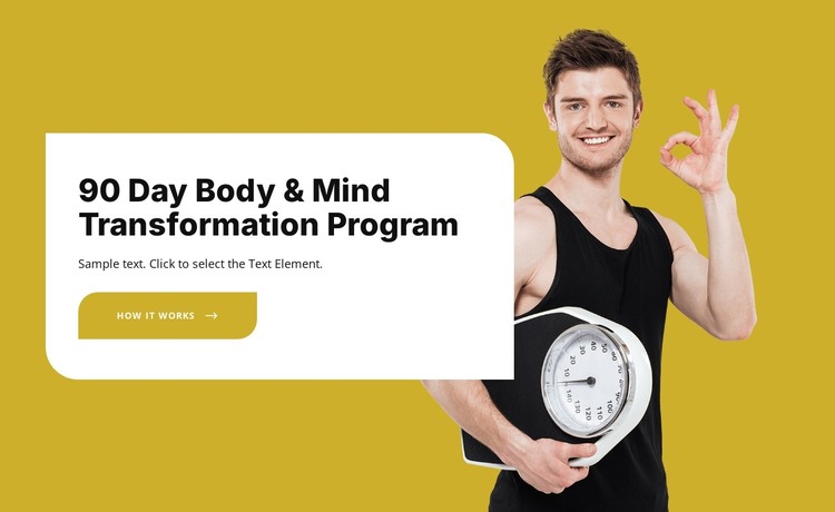 Food and nutrition program HTML Template