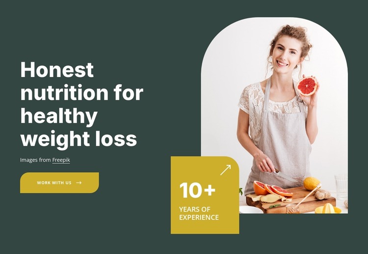 Nutrition programs Html Website Builder