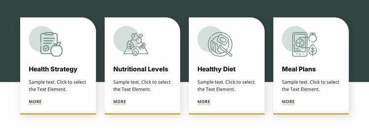 Food and nutrition Html Website Builder