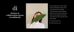 Collaborazione Nella Moda - Modello Di Progettazione Del Sito Web