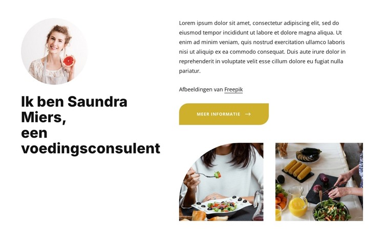 De voedingsadviseur CSS-sjabloon