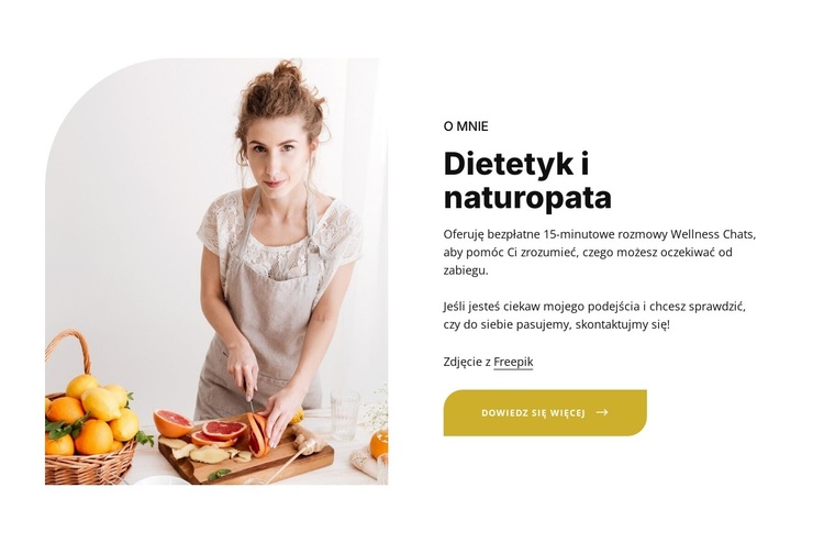 Dietetyk i naturopata Motyw WordPress