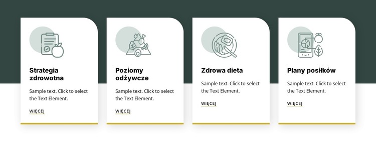 Żywność i żywienie Szablon HTML