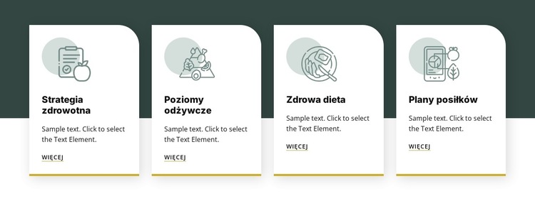 Żywność i żywienie Szablon witryny sieci Web