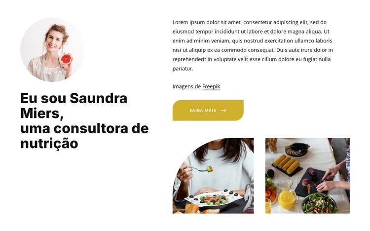 O consultor nutricional Template CSS