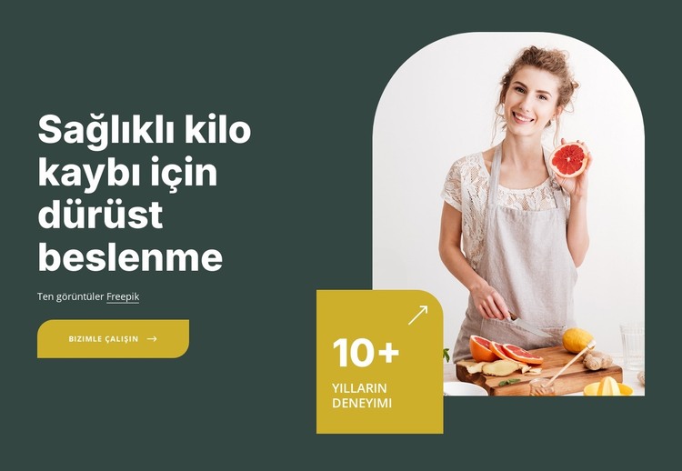 Beslenme programları HTML Şablonu