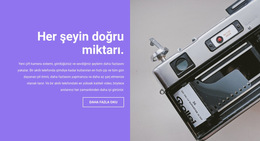 İşimizin Kalitesi - Duyarlı Web Sitesi Şablonu