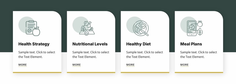 Food and nutrition Website Design