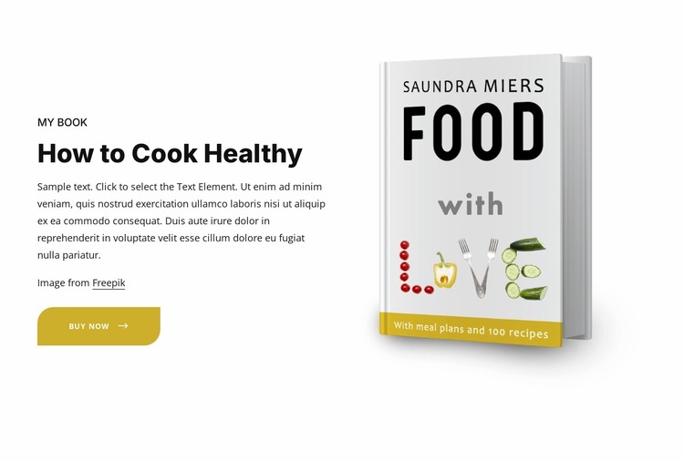 Delicious recipes and meal plan ideas Website Mockup