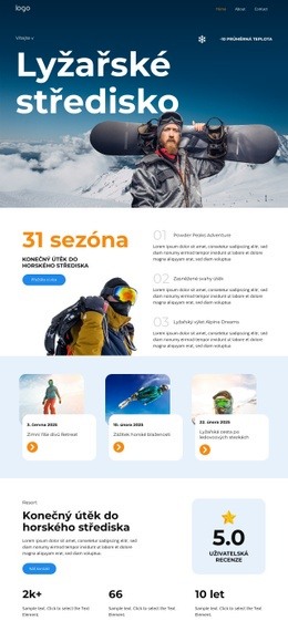 Zážitek Horské Blaženosti – Bezplatné Šablony Motivů Html5