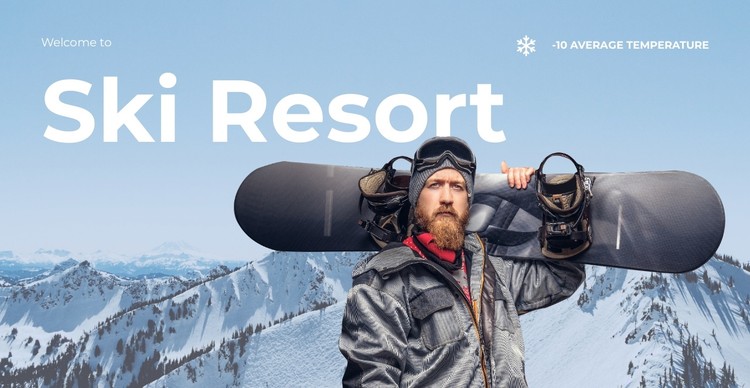 Snow Paradise for Skiers CSS Template