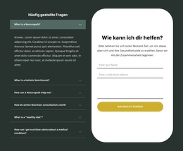 Kostenloses HTML Für Persönliche Ernährungsberatung