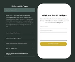 Persönliche Ernährungsberatung – Einfache HTML5-Vorlage