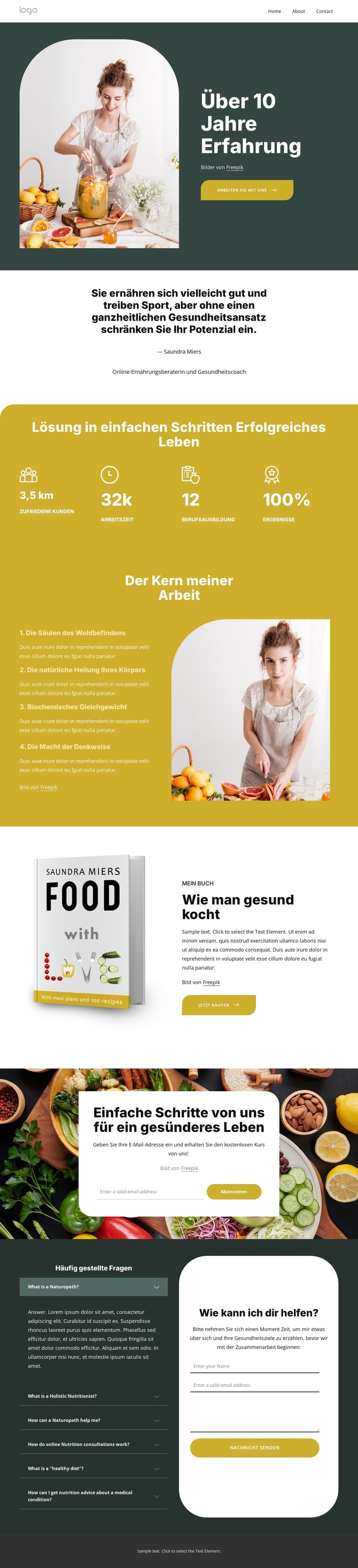 Ernährungsberaterin WordPress-Theme