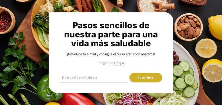 Formulario de suscripción en el cuadro Plantilla CSS