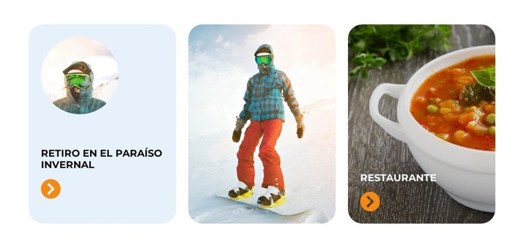 Excursión de esquí Alpine Dreams Plantilla de una página