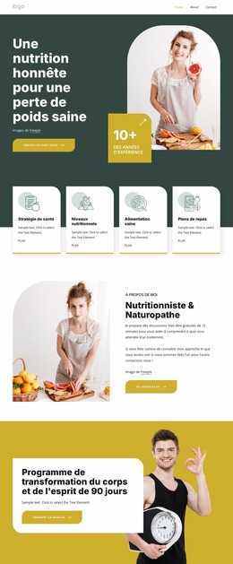 Honest Nutrition – Modèle Joomla Pour N'Importe Quel Appareil