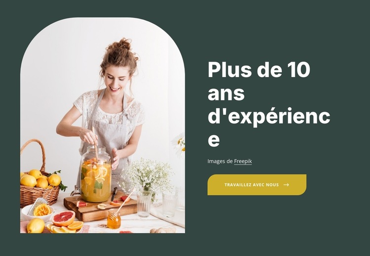 Naturopathe nutritionniste certifiée Modèle de site Web