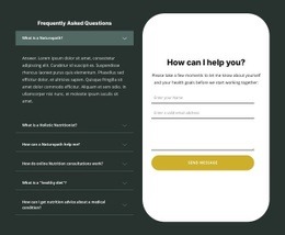 FAQ Html Code Examples | Nicepage