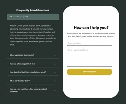 Personal Nutrition Consultation - Premium HTML Page Generator