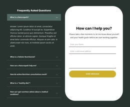 Personal Nutrition Consultation - Simple HTML5 Template