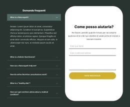 Consulenza Nutrizionale Personalizzata: Modello HTML5 Semplice