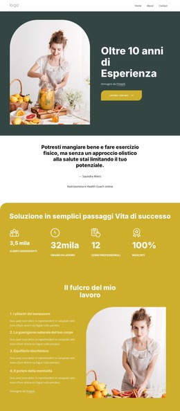 Nutrition Health Coach - Modello Joomla Professionale Gratuito