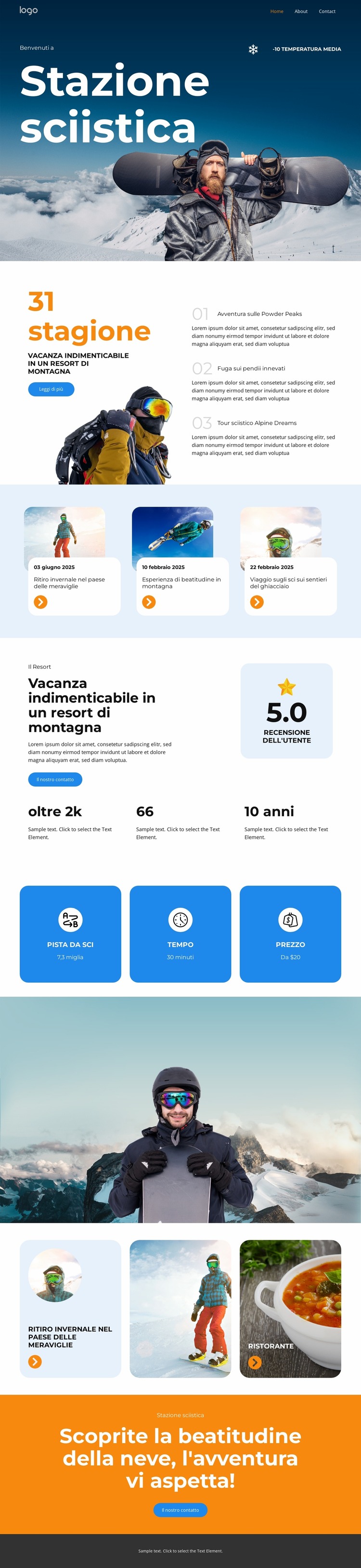 Esperienza di beatitudine in montagna Modello Joomla