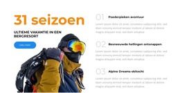 Skiën, Ontspannen, Herhalen - Volledig Responsieve Sjabloon