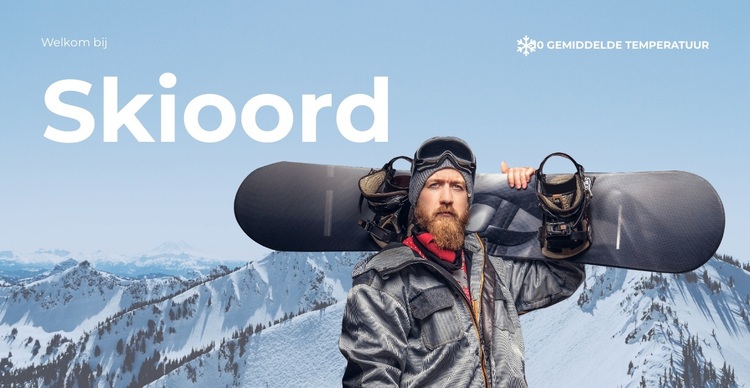 Sneeuwparadijs voor skiërs WordPress-thema