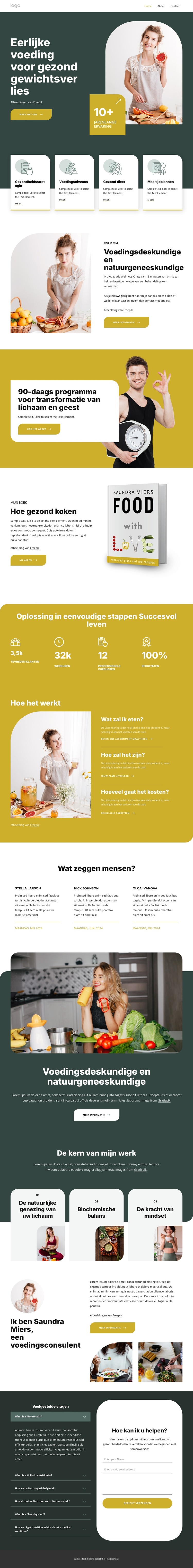 Eerlijke voeding WordPress-thema