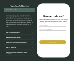 Personal Nutrition Consultation - Landing Page